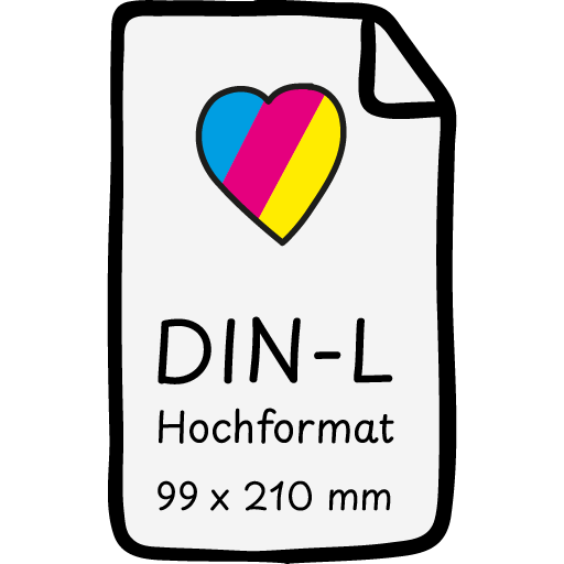 Flyer DIN-Lang Hochformat
