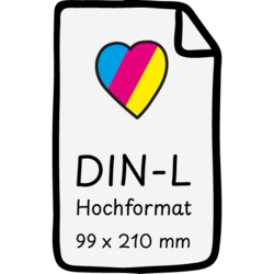 Flyer DIN-Lang Hochformat
