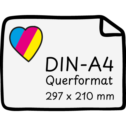 Flyer DIN-A4 Querformat