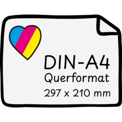 Flyer DIN-A4 Querformat