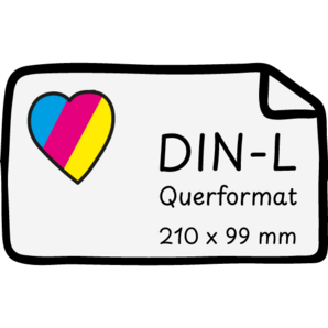 Flyer DIN-Lang Querformat